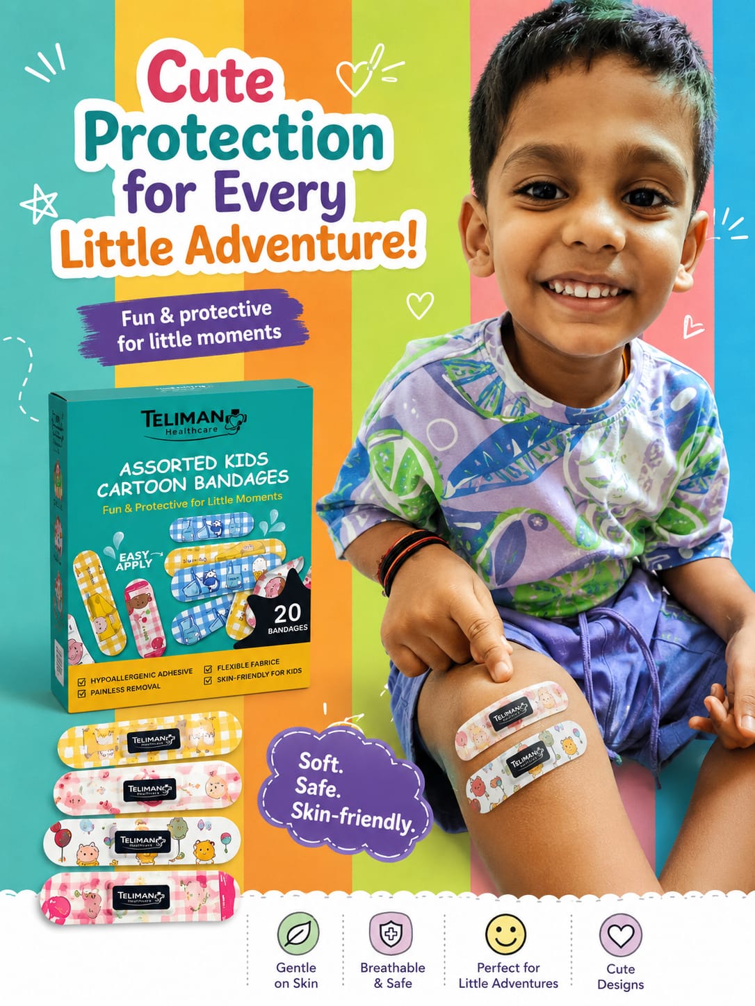 Teliman Cartoon Bandaids